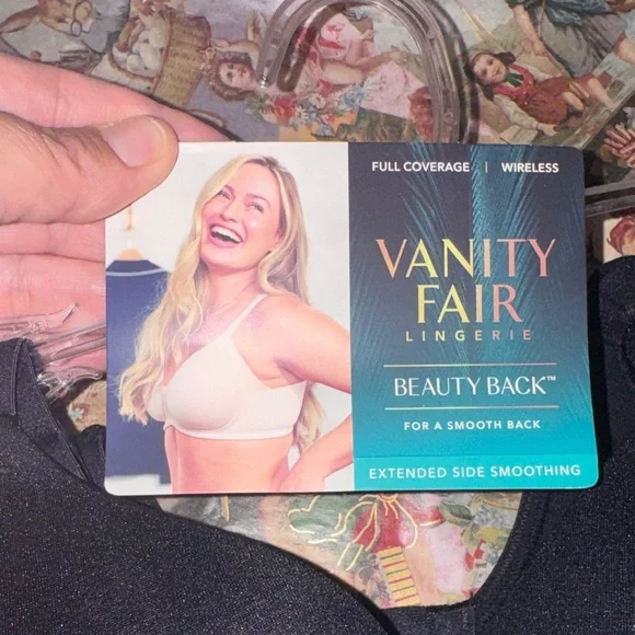 Vanity Fair Women's Black Beauty Back Bra - Picture 4 of 4